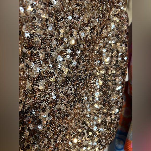 NWT Free People Hey Girl Sequin Cami Champagne size Small - Picture 4 of 16